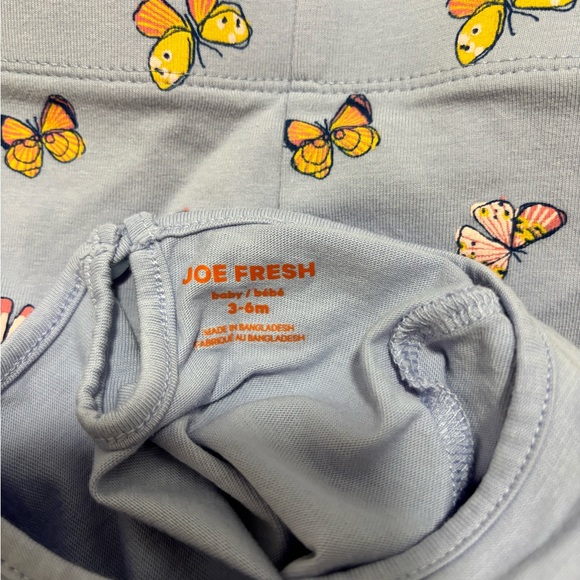 Joe fresh two piece butterfly set. 3-6 months. - Picture 3 of 3